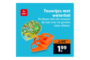 touwtjes met waterbal