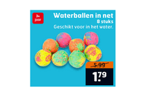 waterballen in net