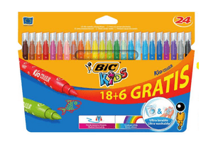 bic kids uitwasbare kleurstiften