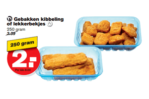 hoogvliet gebakken kibbeling of lekkerbekjes