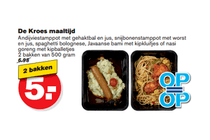 de kroes maaltijd
