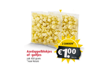 boni aardappelblokjes of  golfjes