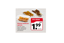 diverse barbecue spiezen