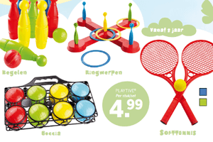 playtive sets kegelen ringwerpen boccia en softennis