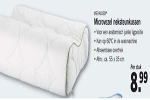 microvezel neksteunkussen