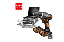 worx accuboor  en schroefmachineset wx 1665 20v