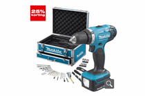 makita accuboor  en schroefmachineset ddf343shx1 144v