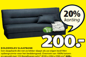 bolderslev slaapbank 