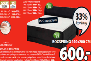 gold c45 boxspring