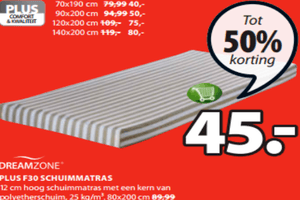 plus f30 schuimmatras 