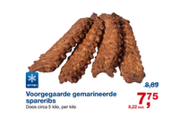 voorgegaarde gemarineerde spareribs