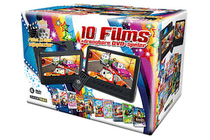 twin portable dvd speler met 10 kinderfilms