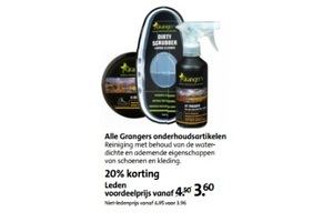 alle grangers onderhoudsartikelen