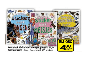 reuzeleuk stickerboek meisjes jongens enof dinosaurussen