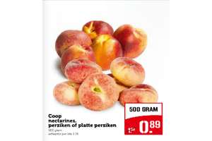 coop nectarines perziken of platte perziken