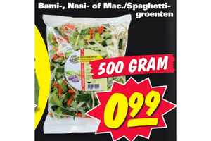 bami nasimacspaghetti groenten