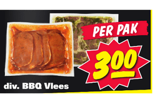 divers bbq vlees