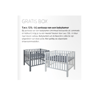 gratis box twv euro129  bij aankoop van een babykamer