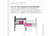 gratis wieg twv euro79 bij een babykamer en een kinderwagen 