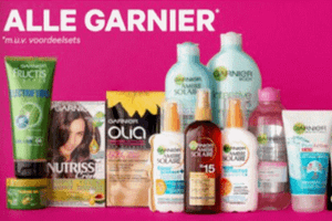 alle garnier 2e product gratis