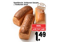speltbruin volkoren sesam of volkoren grof