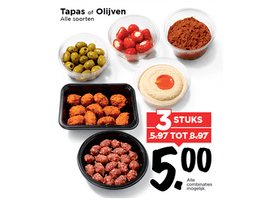tapas of olijven