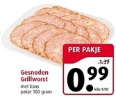 gesneden grillworst