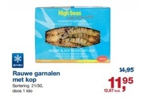rauwe garnalen met kop 
