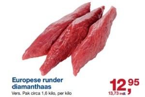 europese runder diamanthaas