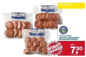 horeca select gebraden gehaktballen 