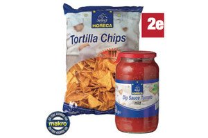 horeca select tortilla chips dips of wraps