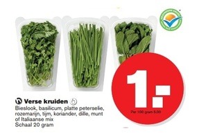 verse kruiden