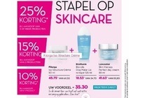 stapel op skincare 25 korting bij aankoop van 3 of meer producten