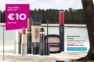 alle loreal make up euro10 per stuk