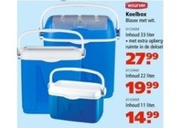 curver koelbox blauw met wit