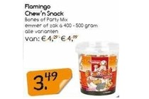flamingo chew n snack