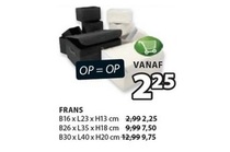 frans manden en opbergdozen