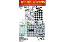 flanellen dekbedovertreksets