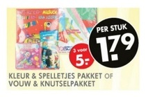 kleur amp spelletjes pakket of vouw amp knutselpakket