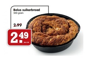 de ambachtelijke bakker bolus suikerbrood