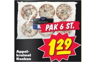 appelkruimel koeken