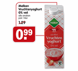 melkan vruchtenyoghurt 0 vet 