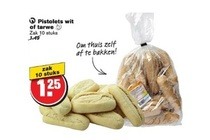pistolets wit of tarwe zak 10 stuks
