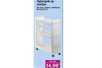 opbergrek op wieltjes
