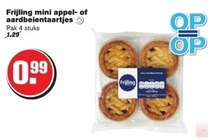 frijling mini appel  of aarbeientaartjes