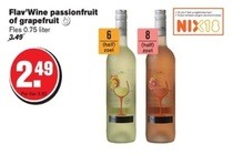 flavwine passionfruit of grapefruit