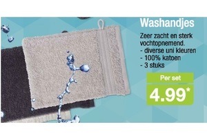 washandjes set 3 stuks