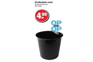 prullenbak rond