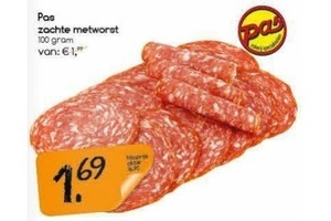 pas zachte metworst