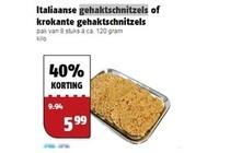 italiaanse gehaktschnitzels of krokante gehaktschnitzels